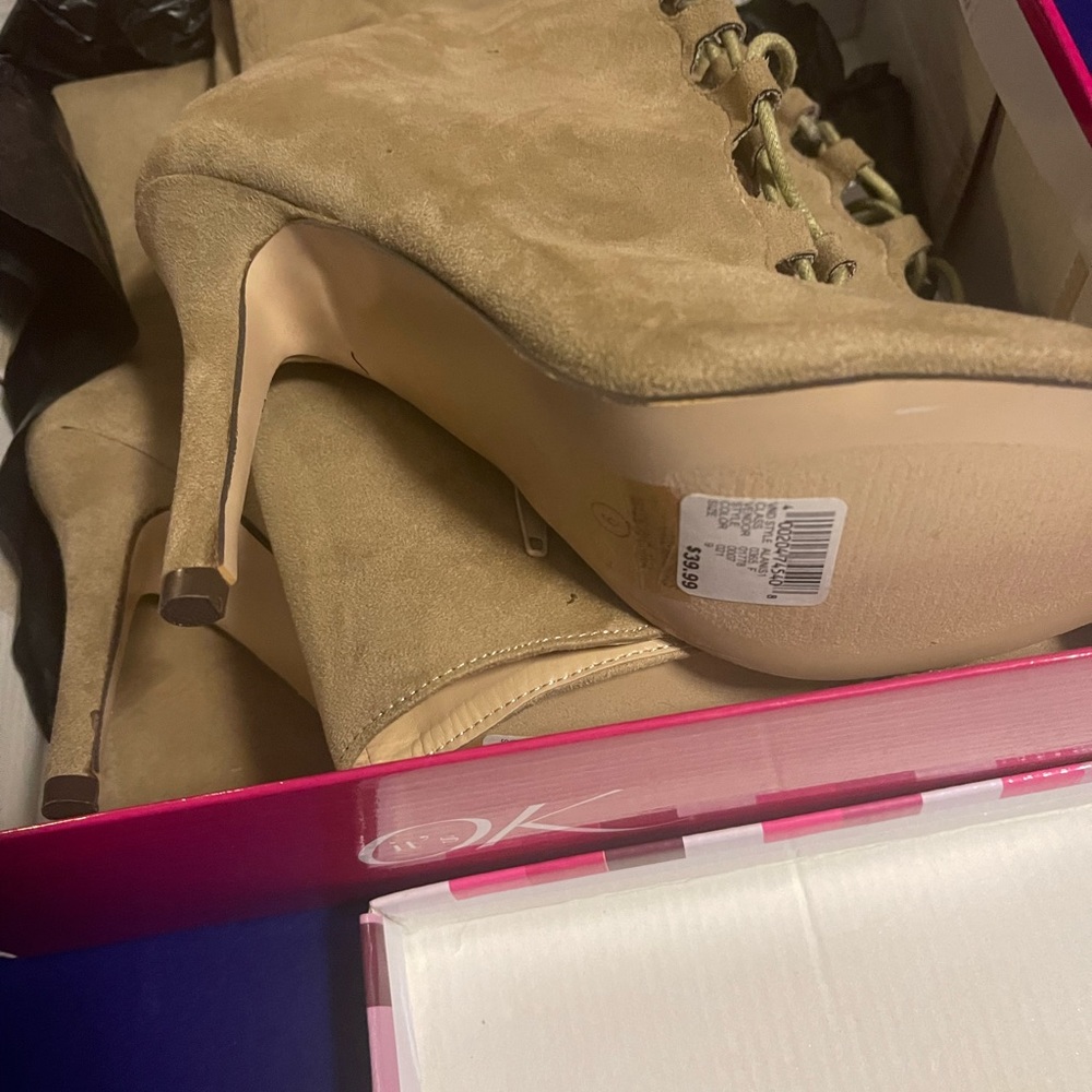 Open Toe String up boots - Picture 4 of 5